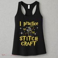 I Practice Stitch Craft Cross Stitching Cross Stitcher Women's Tank Top thumb 3