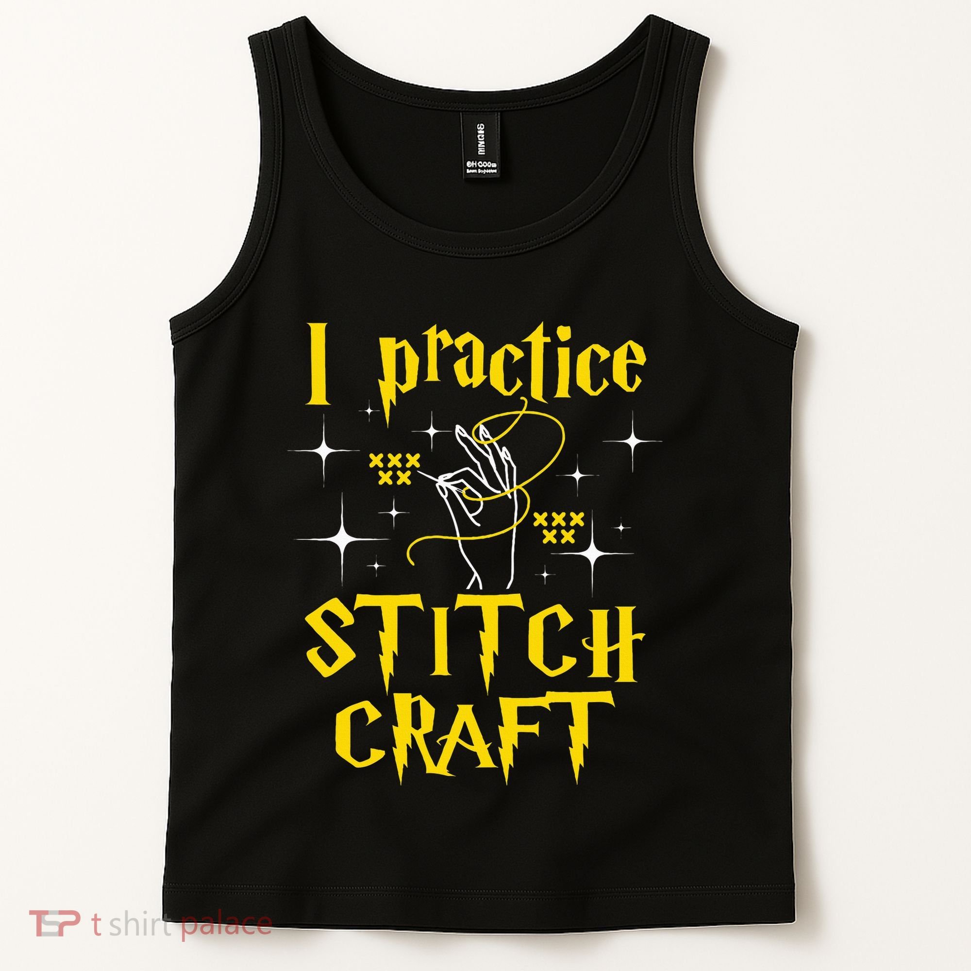 I Practice Stitch Craft Cross Stitching Cross Stitcher Tank Top