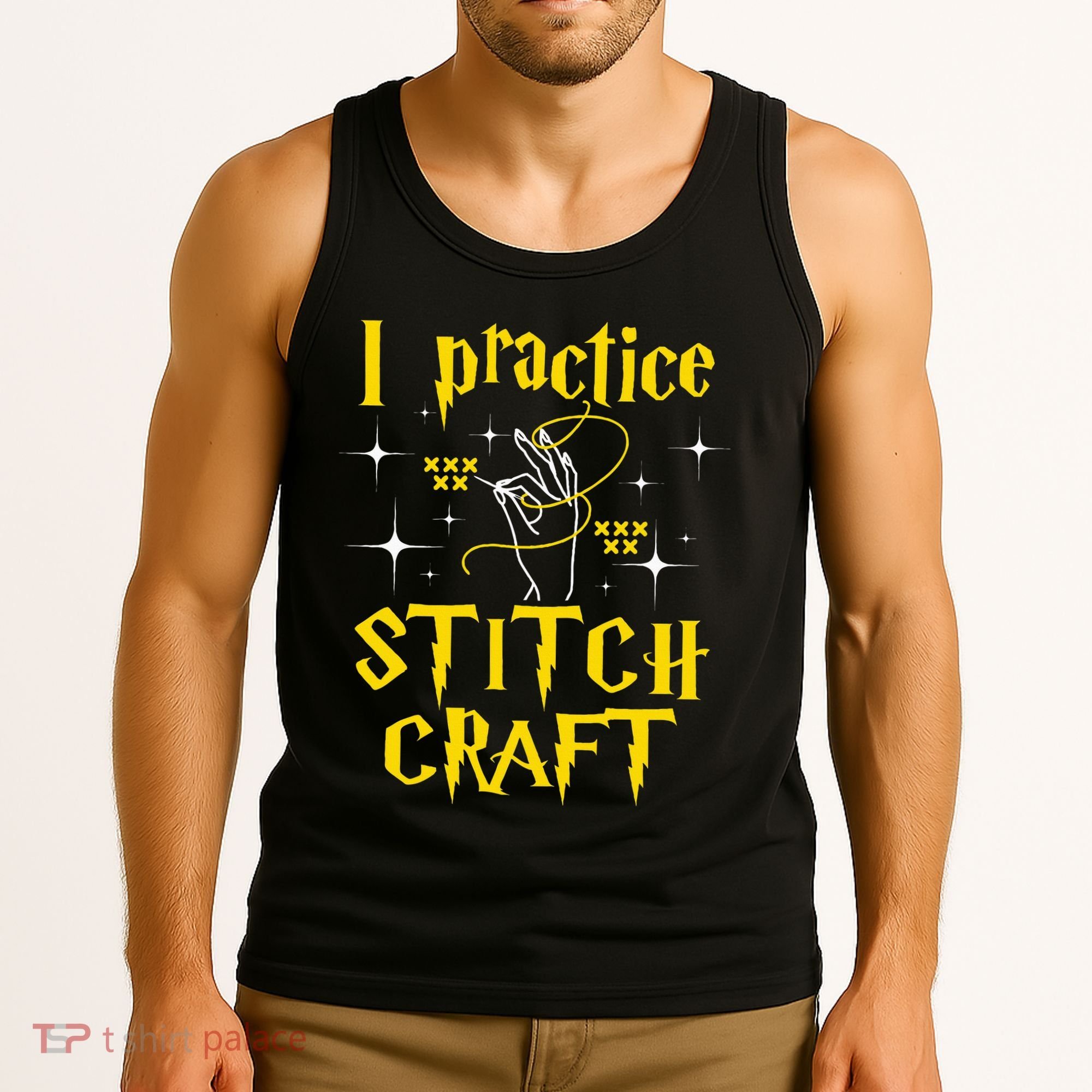 I Practice Stitch Craft Cross Stitching Cross Stitcher Tank Top