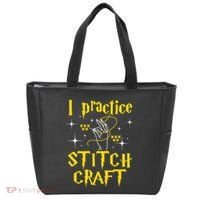 I Practice Stitch Craft Cross Stitching Cross Stitcher Tote Bag thumb 0