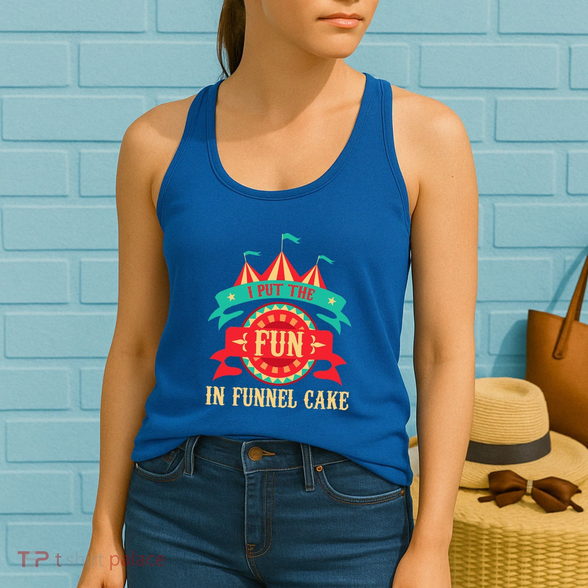 I Put The Fun In Funnel Cake Circus Birthday Women's Tank Top