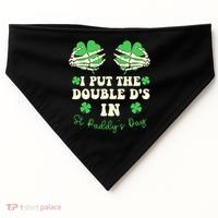 I Put The Double Ds In St Paddys Day Funny USA-Made Doggie Bandana thumb 0