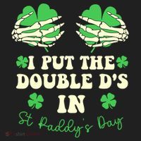 I Put The Double Ds In St Paddys Day Funny Beanie thumb 2