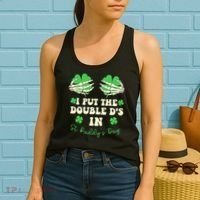 I Put The Double Ds In St Paddys Day Funny Women's Tank Top thumb 2