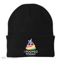 I Pooped Today Sarcastic Adult Humor Party Beanie thumb 0