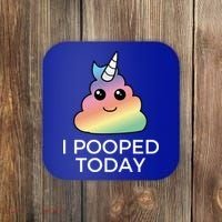 I Pooped Today Sarcastic Adult Humor Party Coaster thumb 0