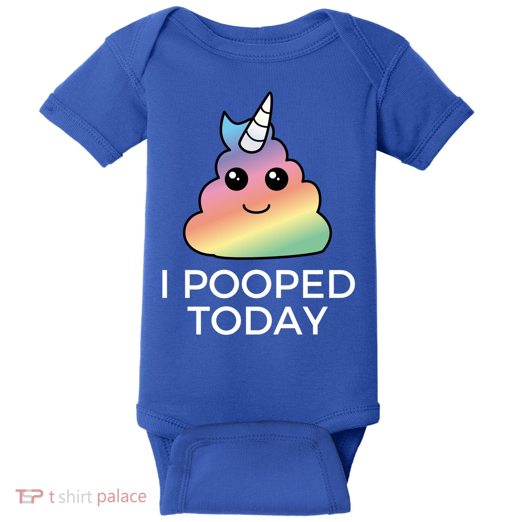 I Pooped Today Sarcastic Adult Humor Party Baby Bodysuit