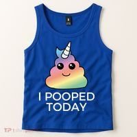 I Pooped Today Sarcastic Adult Humor Party Tank Top thumb 2