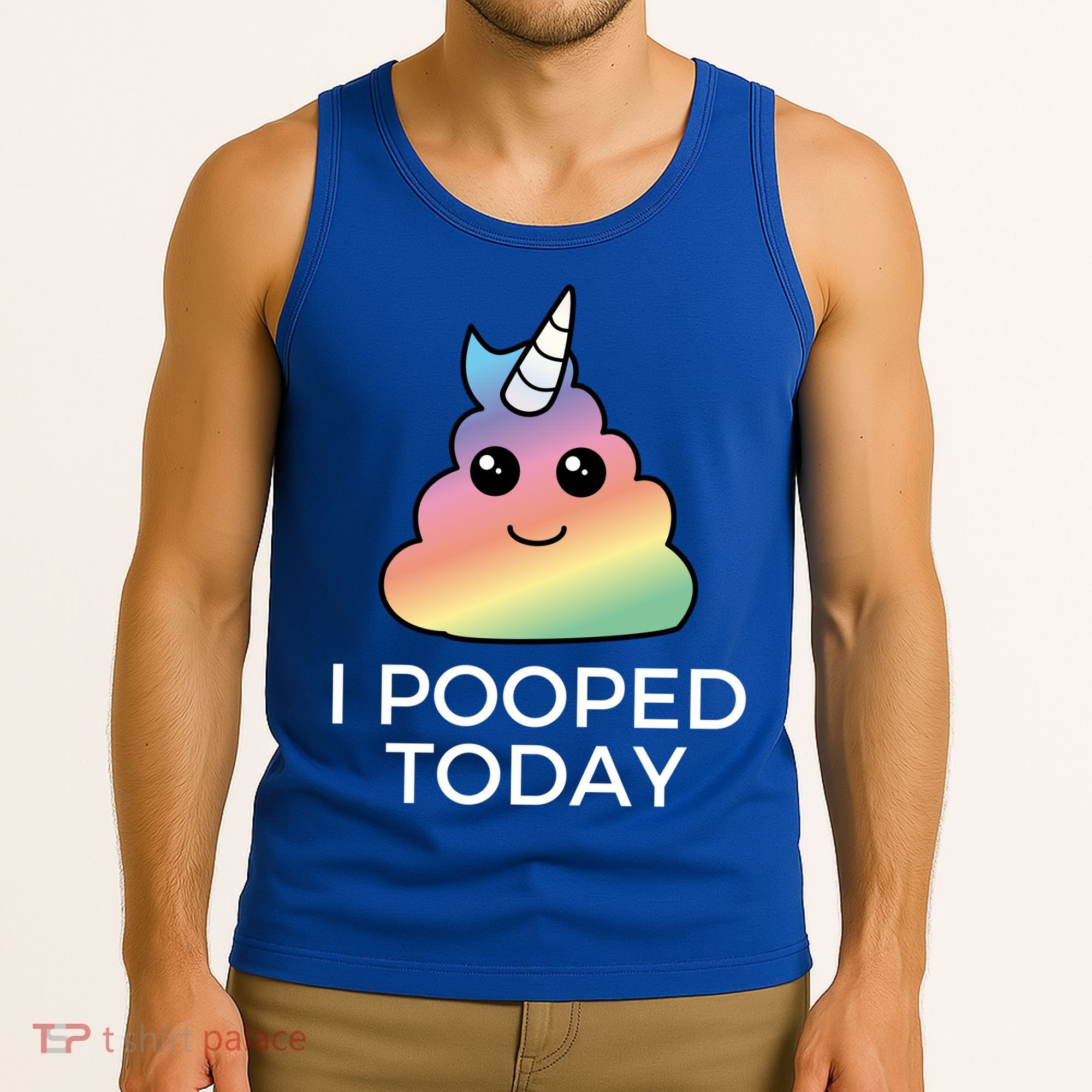 I Pooped Today Sarcastic Adult Humor Party Tank Top