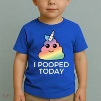 I Pooped Today Sarcastic Adult Humor Party Toddler T-Shirt thumb 2