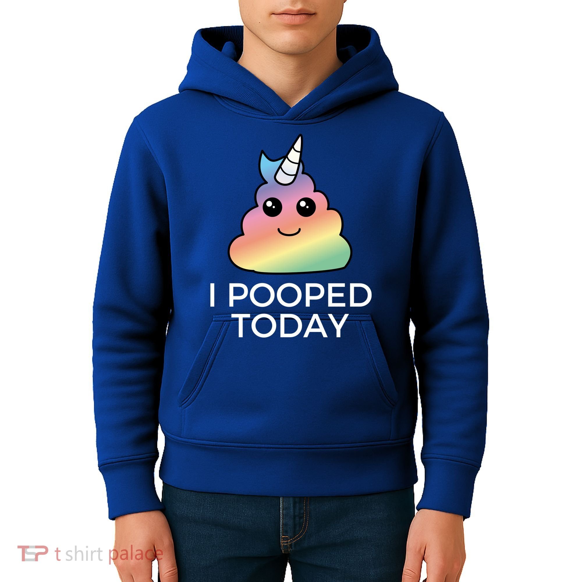 I Pooped Today Sarcastic Adult Humor Party Kids Hoodie