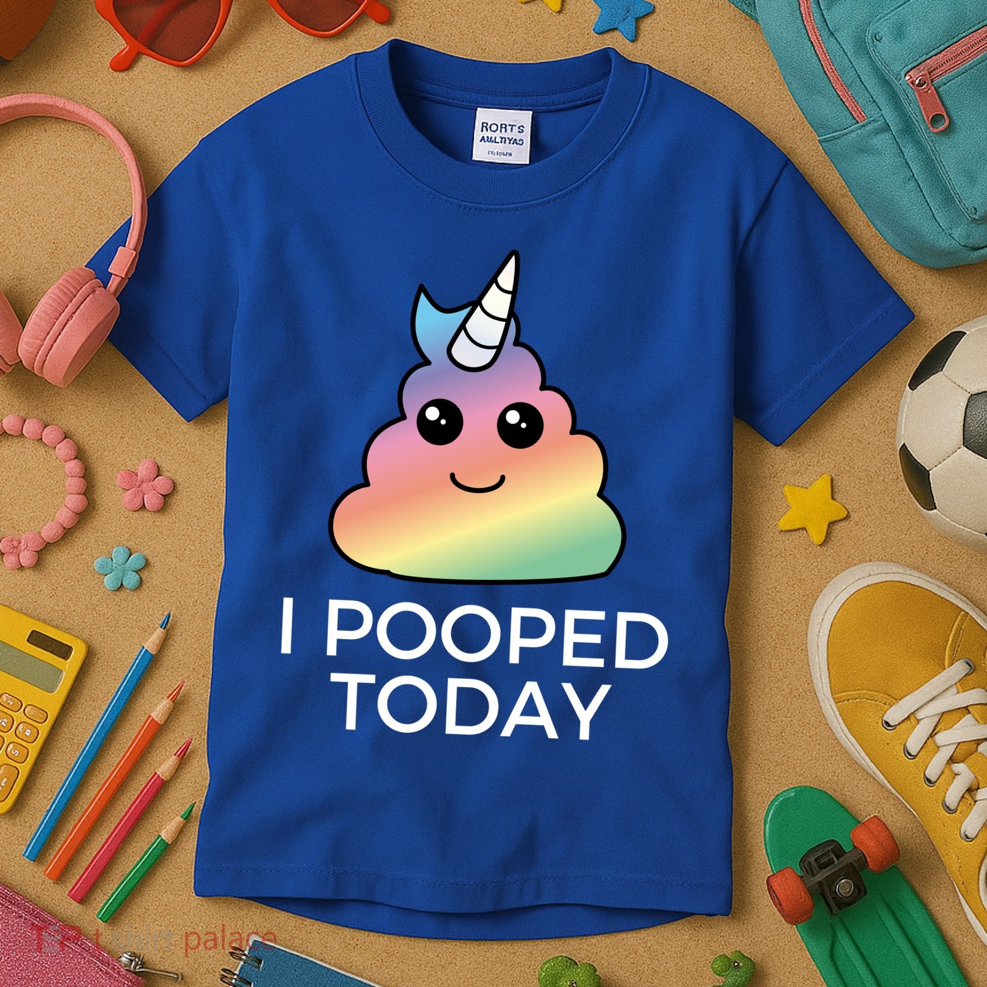 I Pooped Today Sarcastic Adult Humor Party Kids T-Shirt