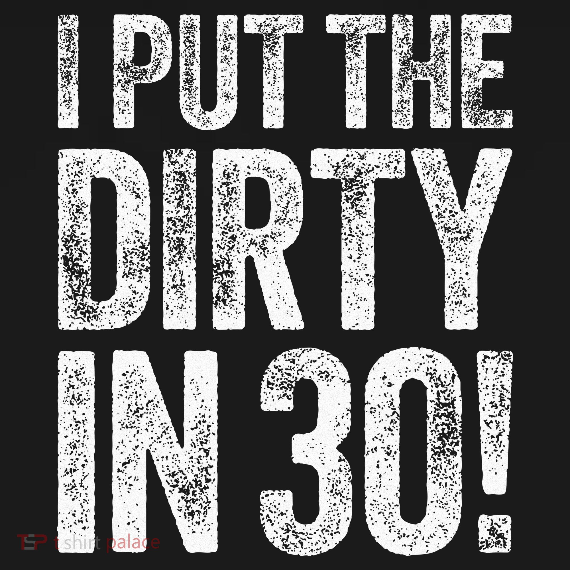 I Put The Dirty In Thirty 30th Birthday Coaster