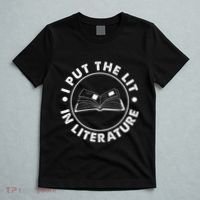 I Put The Lit In Literature English Teacher Book Reader T-Shirt thumb 5