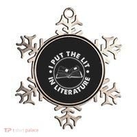 I Put The Lit In Literature English Teacher Book Reader Ornament thumb 0