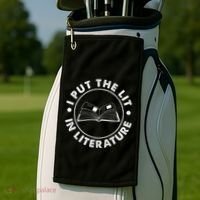 I Put The Lit In Literature English Teacher Book Reader Golf Towel thumb 2
