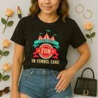 I Put The Fun In Funnel Cake Circus Birthday Party Costume Comfort Colors Boxy T-Shirt thumb 2