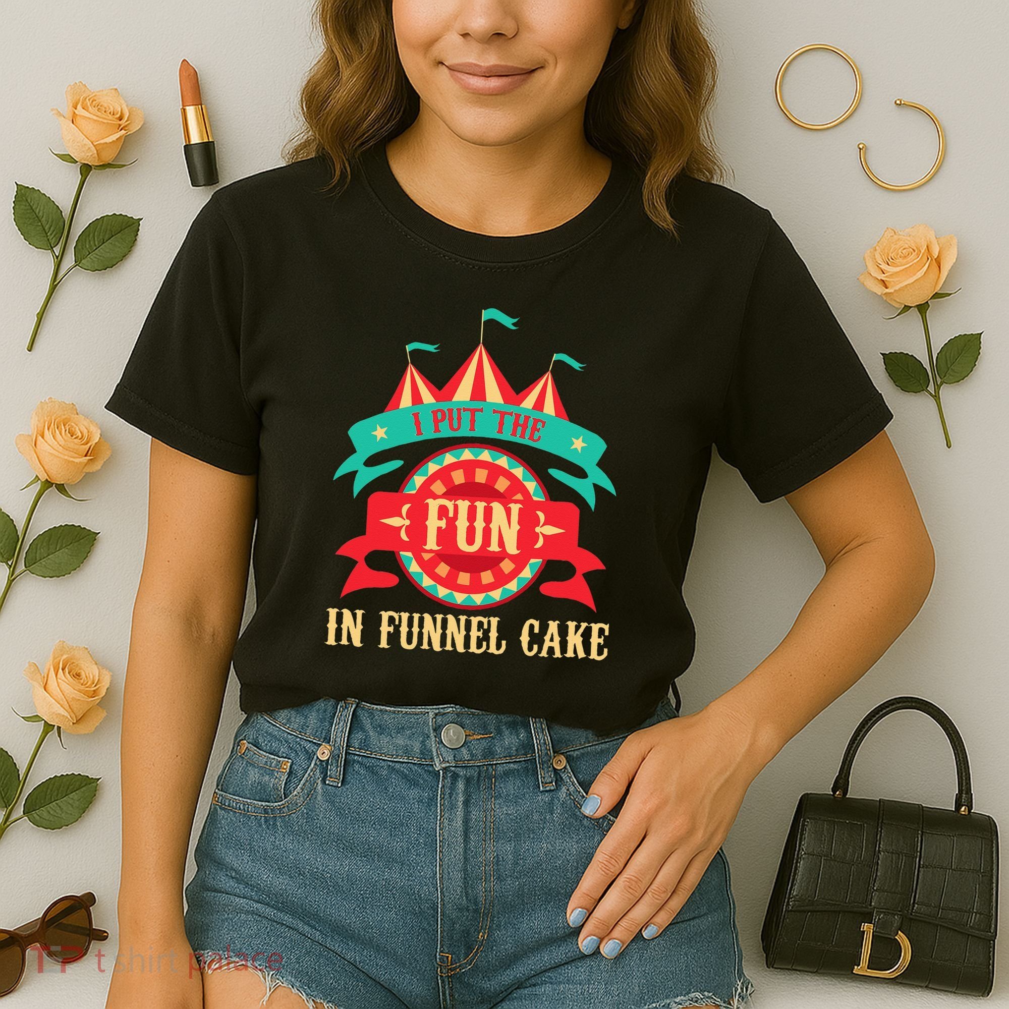 I Put The Fun In Funnel Cake Circus Birthday Party Costume Comfort Colors Boxy T-Shirt