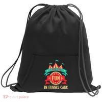 I Put The Fun In Funnel Cake Circus Birthday Party Costume Sweatshirt Cinch Pack Bag thumb 0