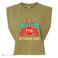 I Put The Fun In Funnel Cake Circus Birthday Party Costume Garment-Dyed Women's Muscle Tee thumb 0