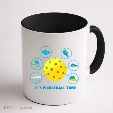 Its Pickleball Time Coffee Mug back