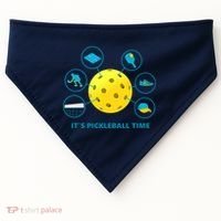 Its Pickleball Time USA-Made Doggie Bandana thumb 0
