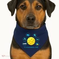 Its Pickleball Time USA-Made Doggie Bandana thumb 1