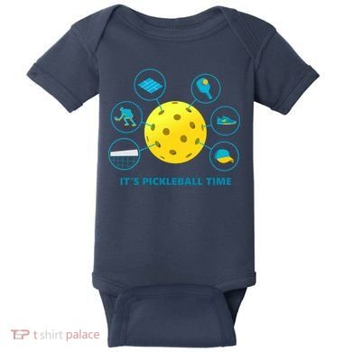 Its Pickleball Time Baby Bodysuit