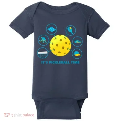 Its Pickleball Time Baby Bodysuit