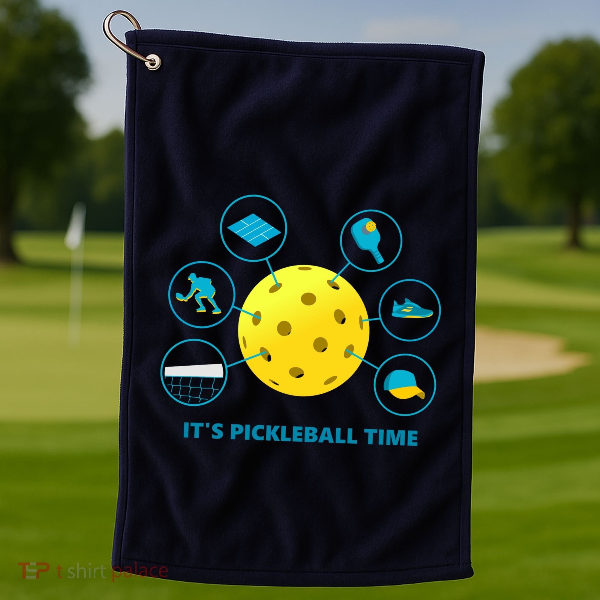 Its Pickleball Time Golf Towel
