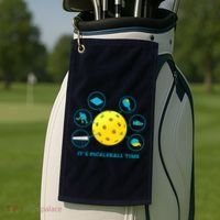 Its Pickleball Time Golf Towel thumb 2