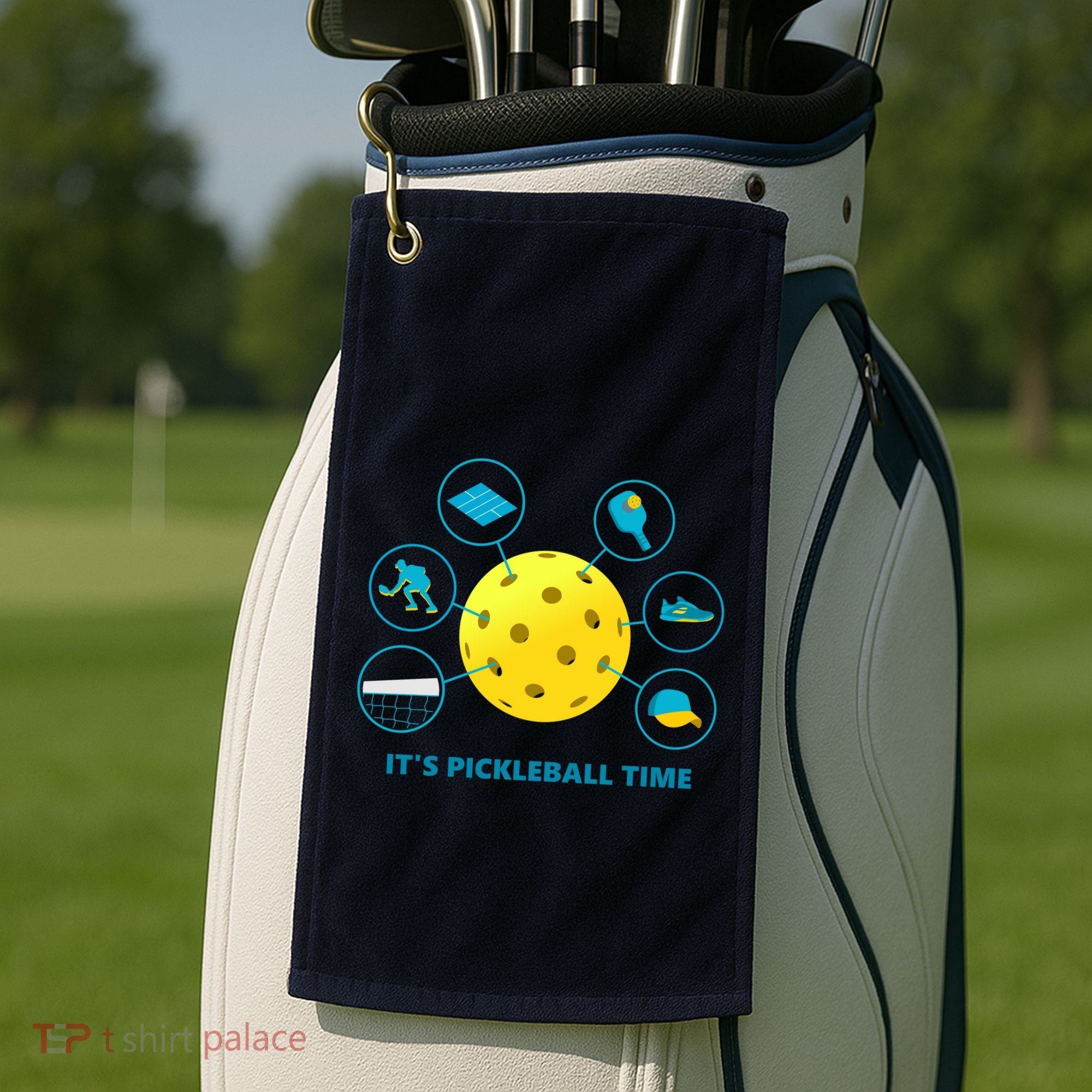 Its Pickleball Time Golf Towel