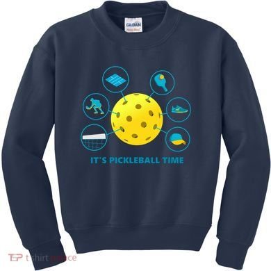 Its Pickleball Time Kids Sweatshirt