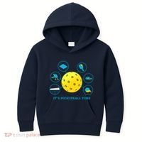 Its Pickleball Time Kids Hoodie thumb 0