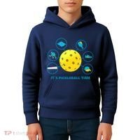 Its Pickleball Time Kids Hoodie thumb 4