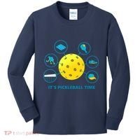 Its Pickleball Time Kids Long Sleeve Shirt thumb 0