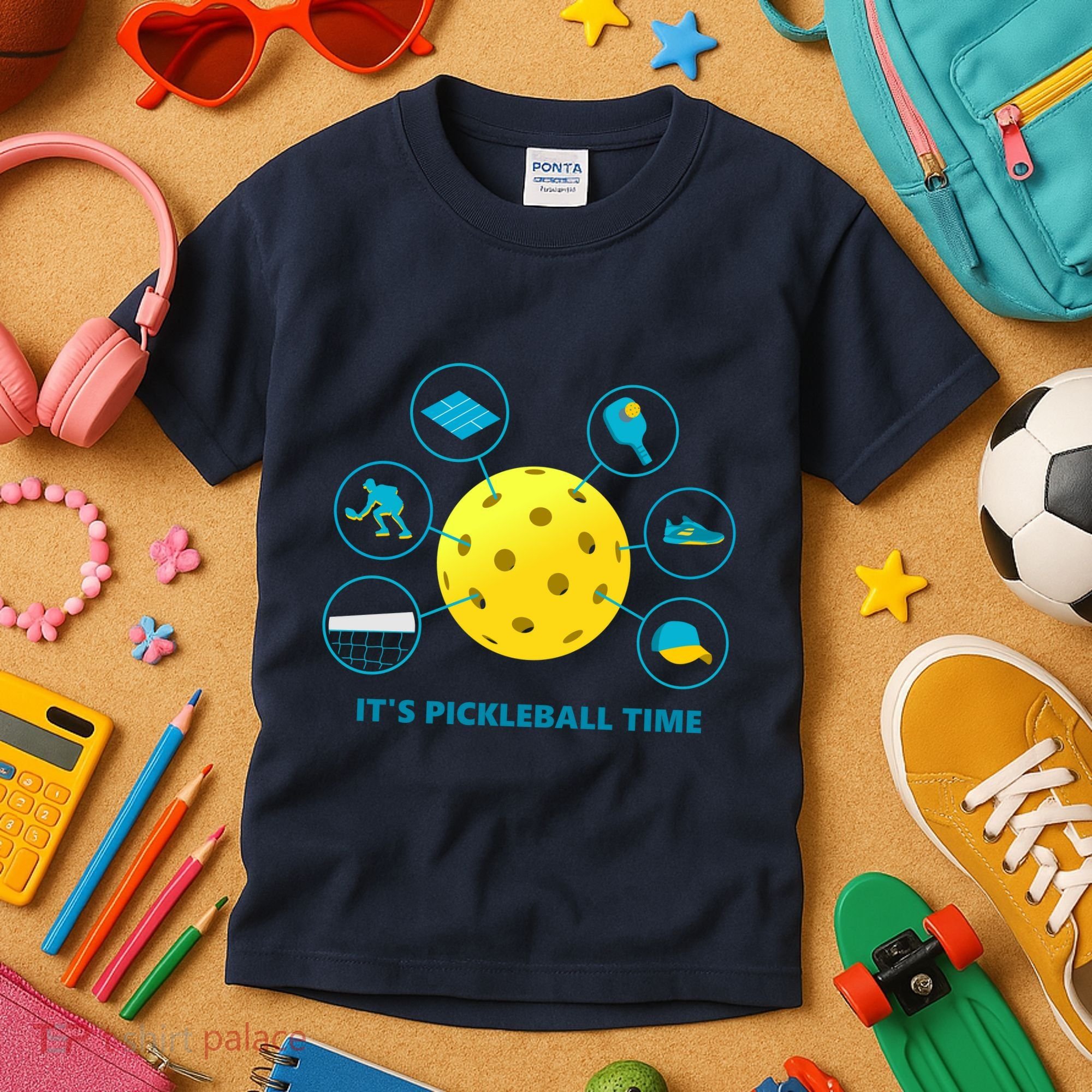 Its Pickleball Time Kids T-Shirt