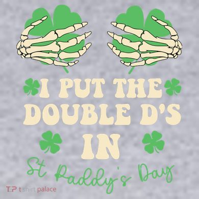 I Put The Double Ds In St Paddys Day Women's Racerback Cropped Tank