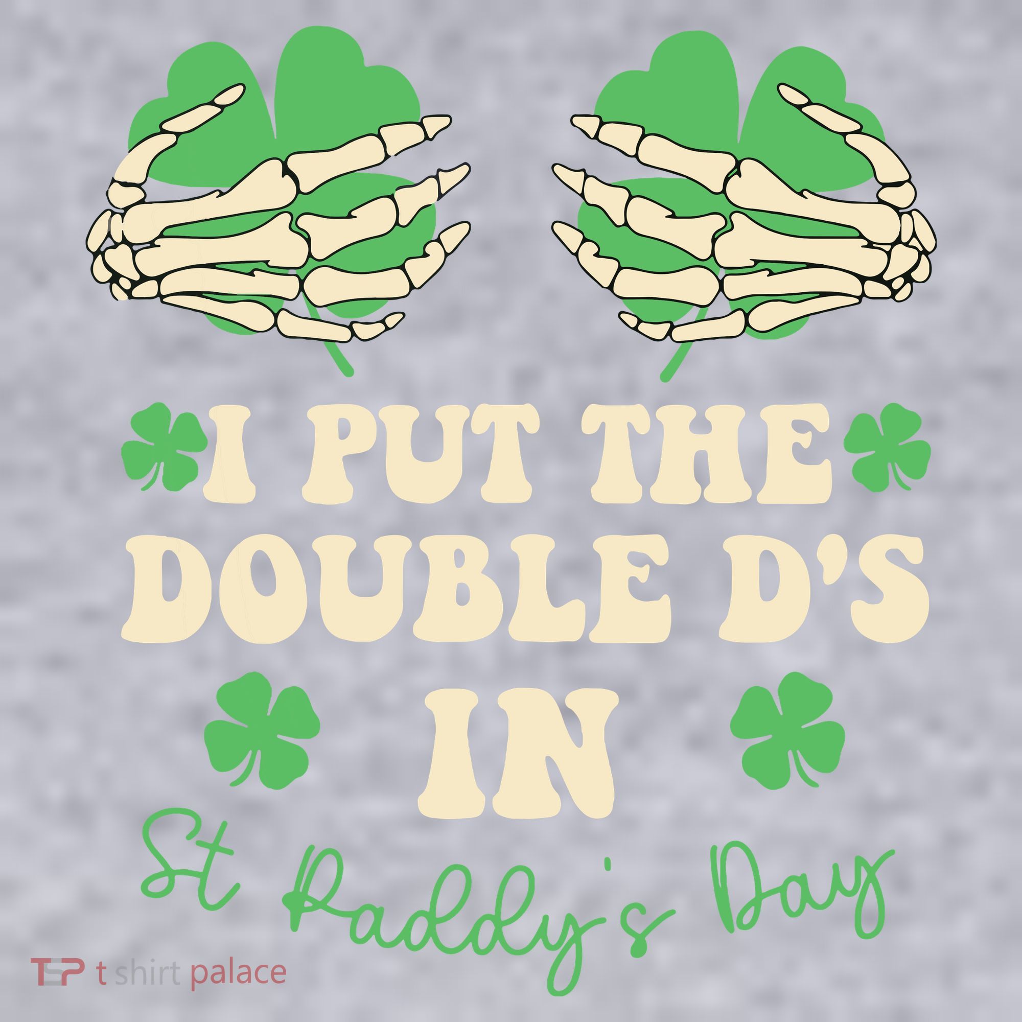 I Put The Double Ds In St Paddys Day Women's Racerback Cropped Tank
