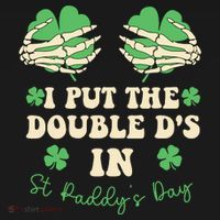 I Put The Double Ds In St Paddys Day Kids Long Sleeve Shirt thumb 2