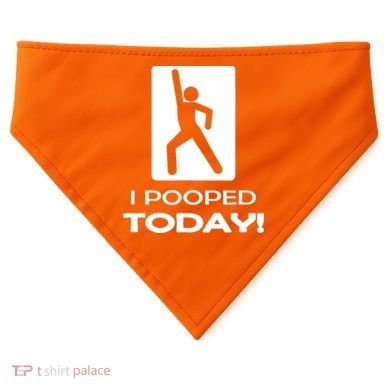 I Pooped Today USA-Made Doggie Bandana