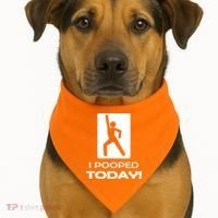 I Pooped Today USA-Made Doggie Bandana thumb 1
