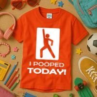 I Pooped Today Kids T-Shirt thumb 3