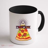 In Pizza We Trust Coffee Mug thumb 1