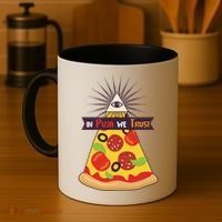 In Pizza We Trust Coffee Mug thumb 4