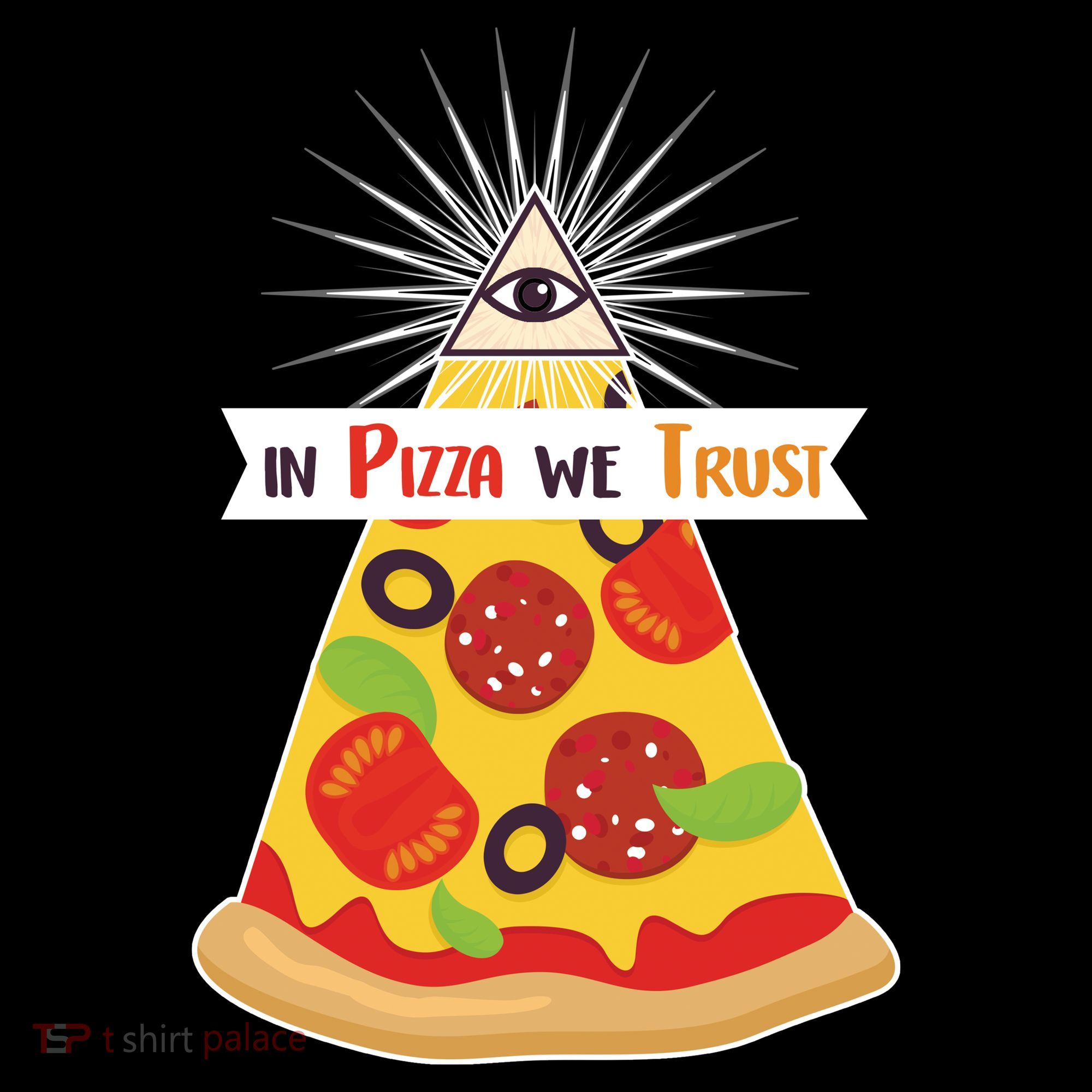 In Pizza We Trust Women's Hoodie