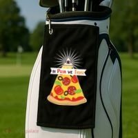 In Pizza We Trust Golf Towel thumb 2