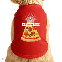 In Pizza We Trust Doggie Tank thumb 0