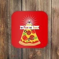 In Pizza We Trust Coaster thumb 0