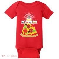 In Pizza We Trust Baby Bodysuit thumb 0